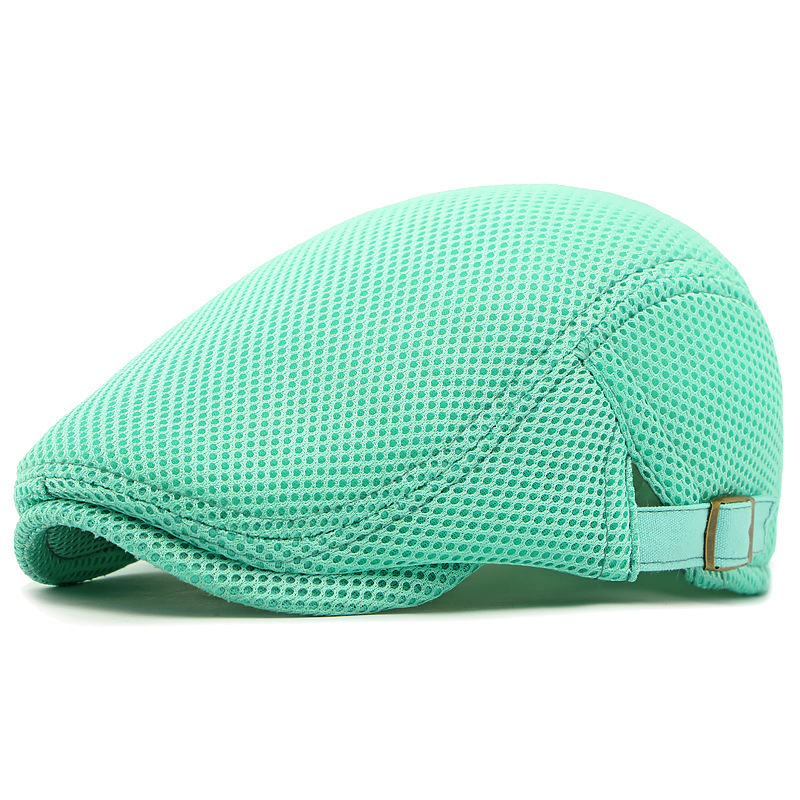 🧢 PROMO LIMITÉE 50% DE RÉDUCTION ! ✨ Casquette Plate Respirante avec Sangle Réglable – Tissu Mesh, Style Ivy 🍂