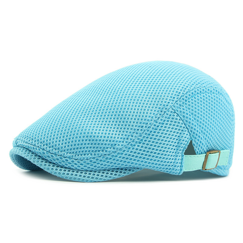 🧢 PROMO LIMITÉE 50% DE RÉDUCTION ! ✨ Casquette Plate Respirante avec Sangle Réglable – Tissu Mesh, Style Ivy 🍂