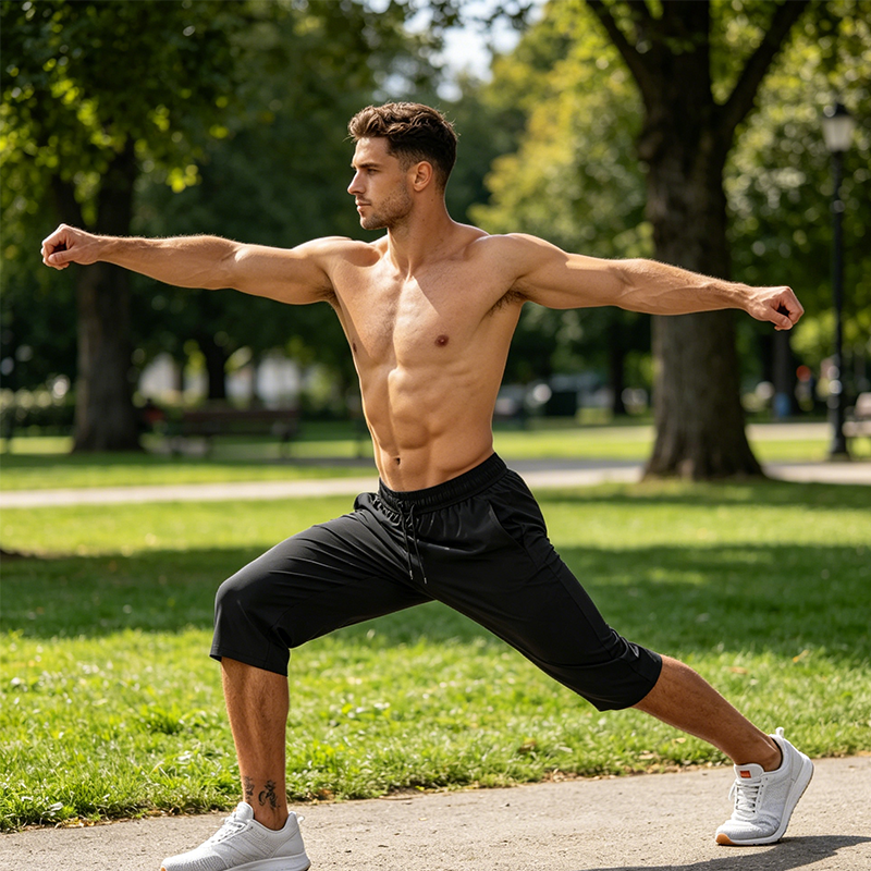 🩳🏃‍♂️✨ PROMO LIMITÉE -50% ! Pantalon de Sport Capri Homme – Séchage Rapide, Extensible & Poches Zippées (Noir/Gris/Vert Armée/Bleu, S-XL)