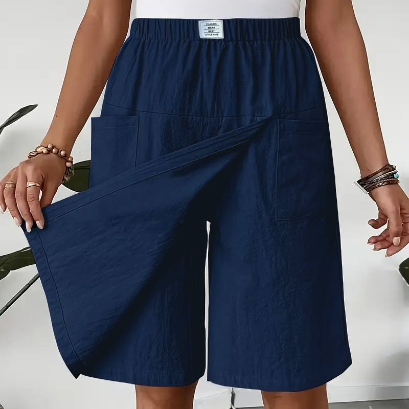 📢📢50 % DE RÉDUCTION !! ⏰Jupe-short décontractée à taille élastique pour femme