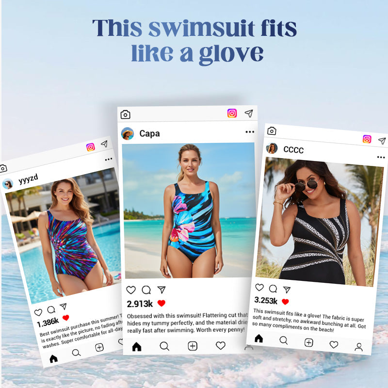 👙 50 % DE RÉDUCTION ! 🌊 Maillot de bain une pièce imprimé pour femme – Mise en valeur de la silhouette, doux et idéal pour le soleil, la baignade et la plage – un choix élégant pour les vacances ☀️